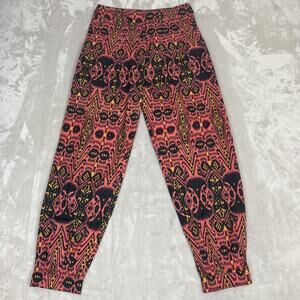 Carolina K Pants Womens Medium Ikat Terracotta Gaucho Boho‎ Hippie Festival NWT